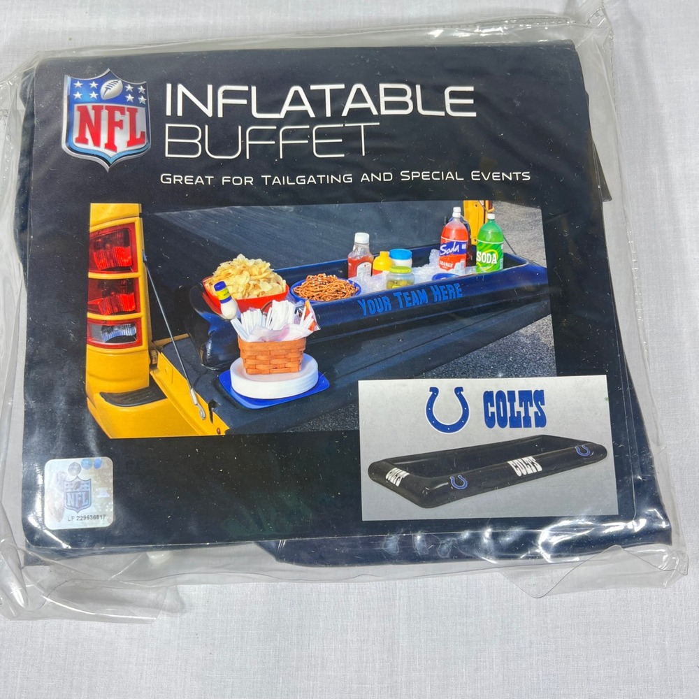 NFL Inflatable Buffet Cooler Indianapolis Colts Blue 55" x 23"